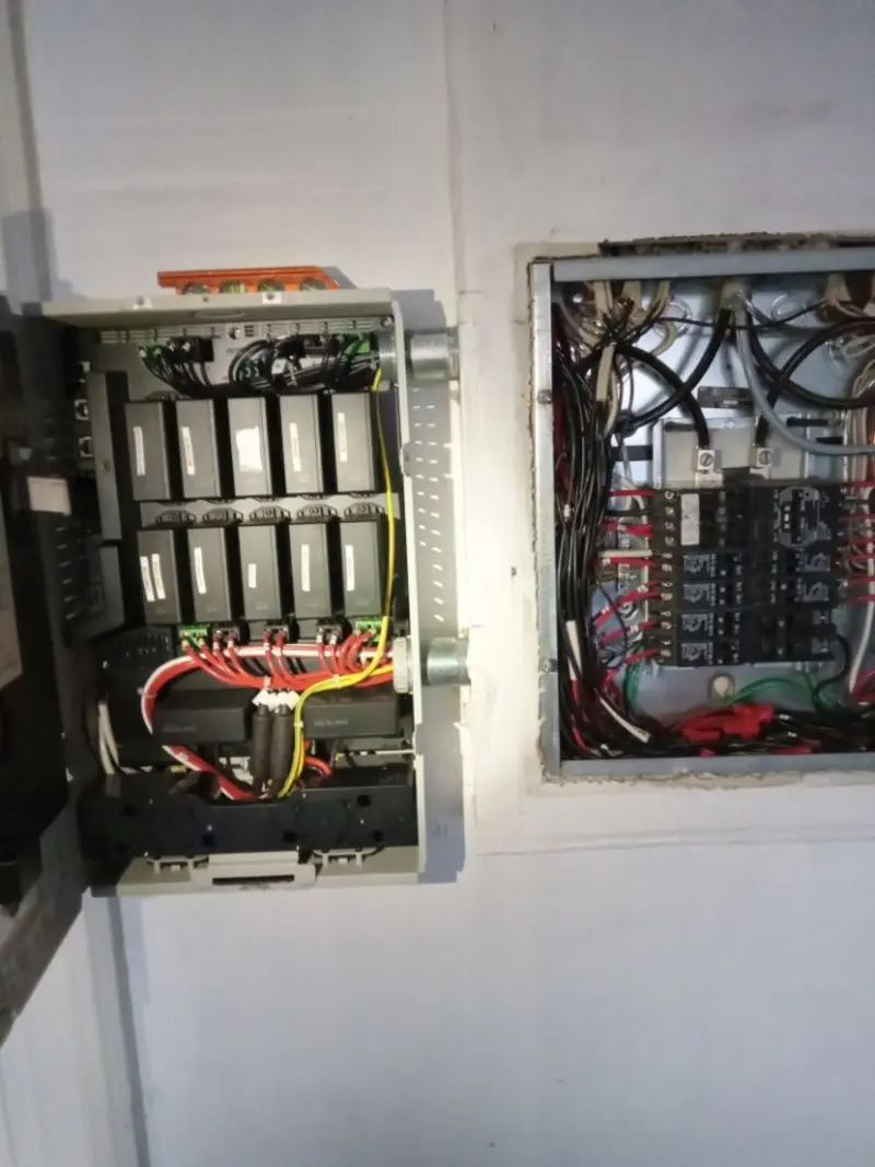 Electrical panel upgrade completed for Security Camera Wiring in Bourbonnais